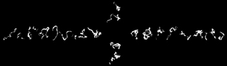 Human picctographs on the vertical, rice pictographs on the horizontal