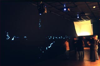 VIsitors to the installation